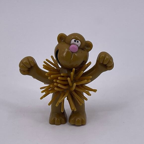 Vintage Mini KOOSH Animal Figures Zebra Monkey Tiger Lion Lot of 4 Miniature - Picture 4 of 9